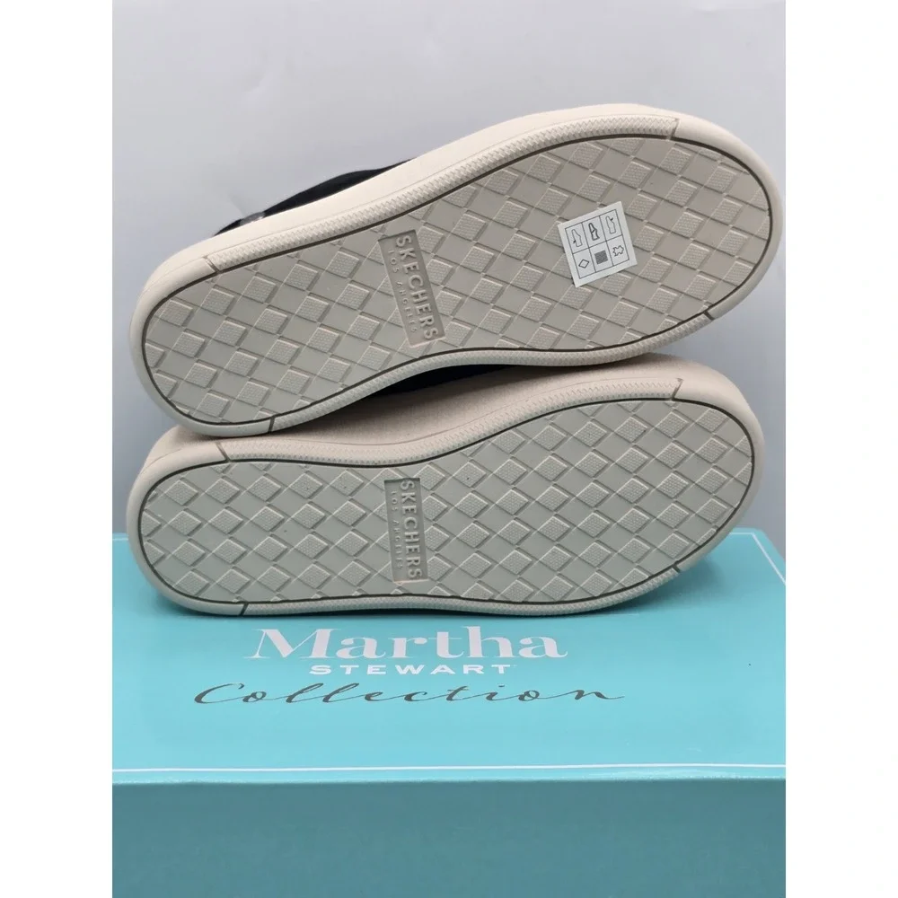 Skechers Martha Stewart Shoes Women Plateau Chic Lady Platform Black 158821 Sz 7